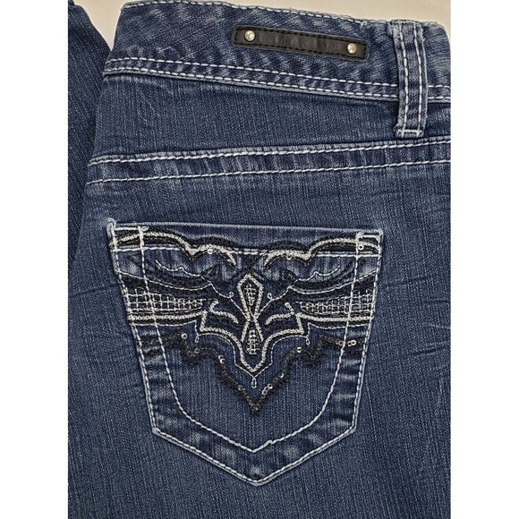 Rhythm in Blues ~ Women's Jeans ~ Embellished ~ Sz 6R - Picture 11 of 12